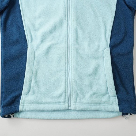 The North Face Full-Zip Fleece Jacket Outdoor Embroidered Logo Blue Women Size M - Picture 8 of 16